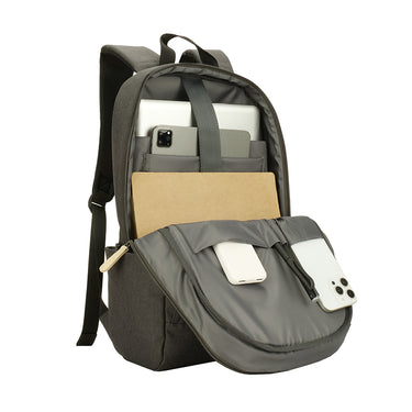 AGVA 15.6" Urban Denim Backpack - Black