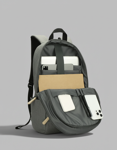 AGVA 15.6" Urban Denim Backpack - Grey