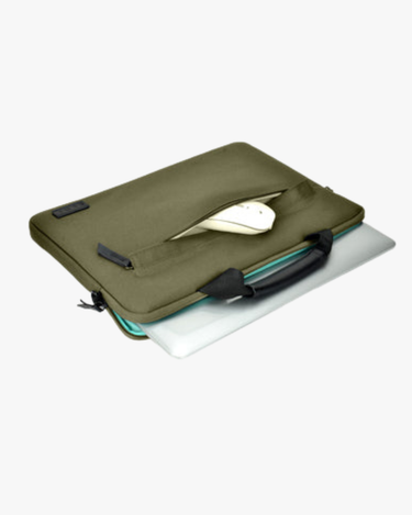 EVOL 13.3-14.1″ Recycled Slimline Laptop Briefcase - Olive