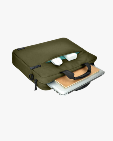 EVOL 15.6'' Recycled Laptop Briefcase - Olive