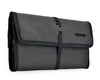 Portable travel organizer folder into compact travel pouch