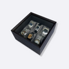 AGVA 6-Piece Watch Tray With Glass Lid