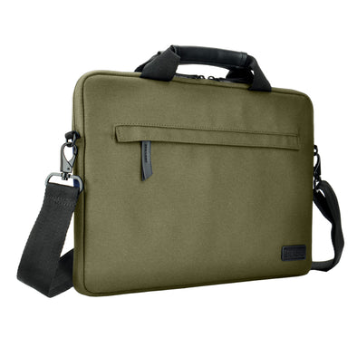 EVOL 13.3-14.1″ Recycled Slimline Laptop Briefcase Olive