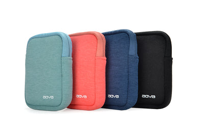 A multipurpose gadget pouch made of protective cotton-neoprene that is soft to touch and has the right protection for your portable hard drive and charging accessories