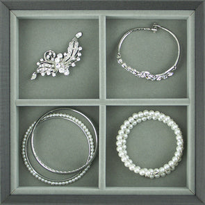 WHC AGVA Stackable Series 4 Compartment Jewellery Tray