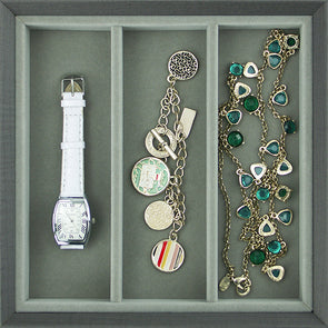 WHC AGVA Stackable Series 3 Compartment Jewellery Tray